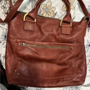 American Leather Brown Tote Bag